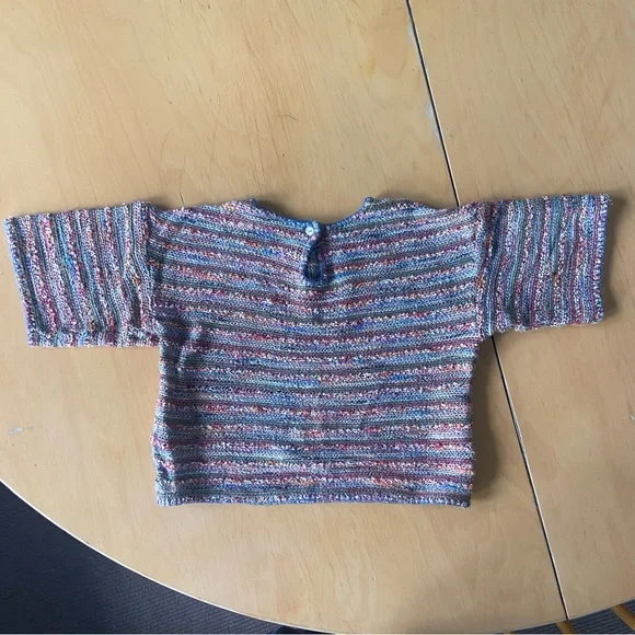 Babe & Tess baby woven multicolor sweater shirt. High end Italian brand. - Picture 4 of 6